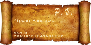 Pippan Vanessza névjegykártya